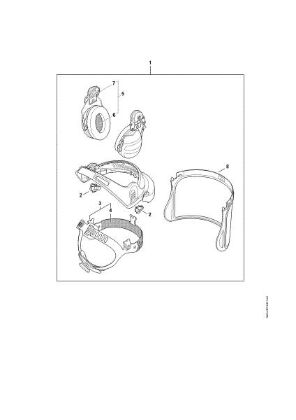 Imagen de Combinacián de protector para la cara - para los oà­dos G500 PC Pantalla protectora para la cara G500 PC / ADVANCE GPC 28